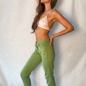 Light Green Bianco Straight Leg Jeans Size 25 US [Good Condition]